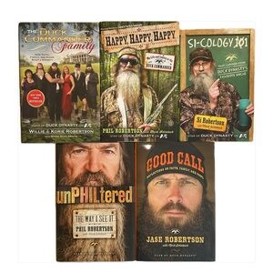 5 Duck Dynasty Books A&E Television Show Robertson Family Hardcover